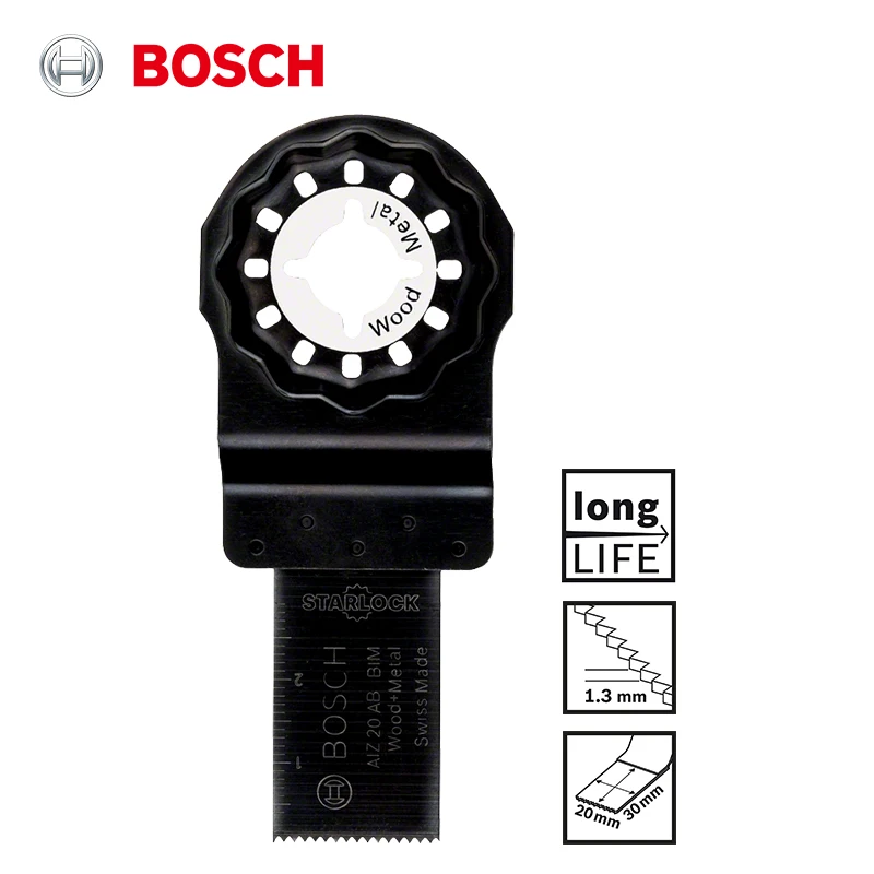 Аксессуары для Bosch Starlock осциллирующее пильное полотно Aiz 20 Ab дерево металл
