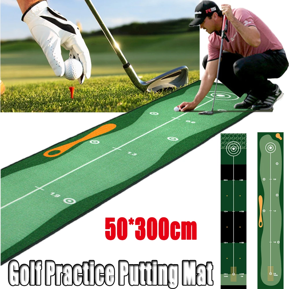 

Exercise Anti-Slip Artificial Grass No Odor Residential Hitting Games Golf Practice Putting Mat Trainer Pad Golf Carpet