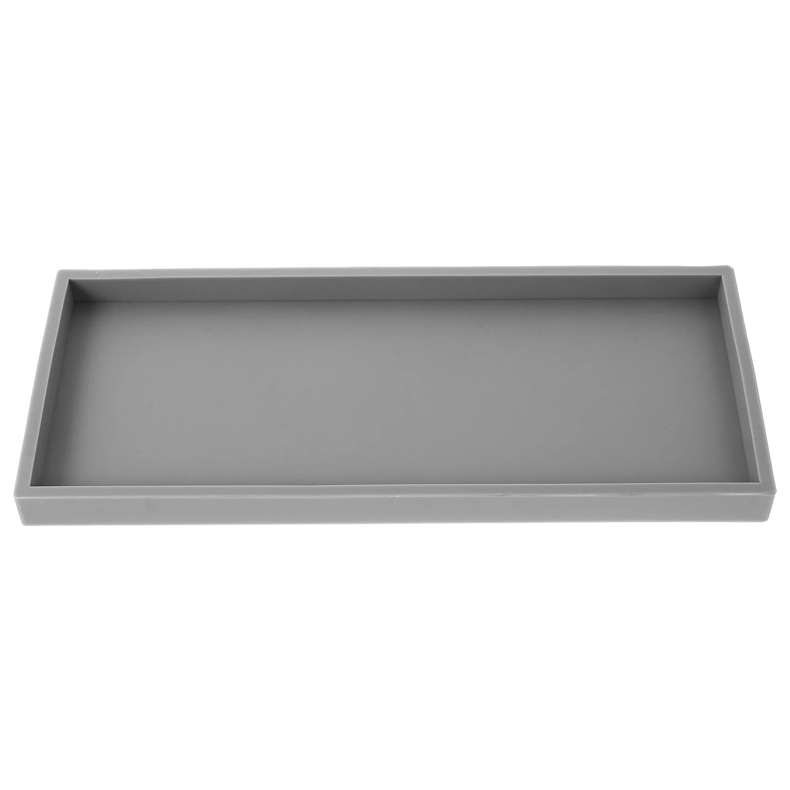 

Silicone Tray Kitchen Soap Delicate Gray Silica Gel Bathroom Vanity Trays Counter