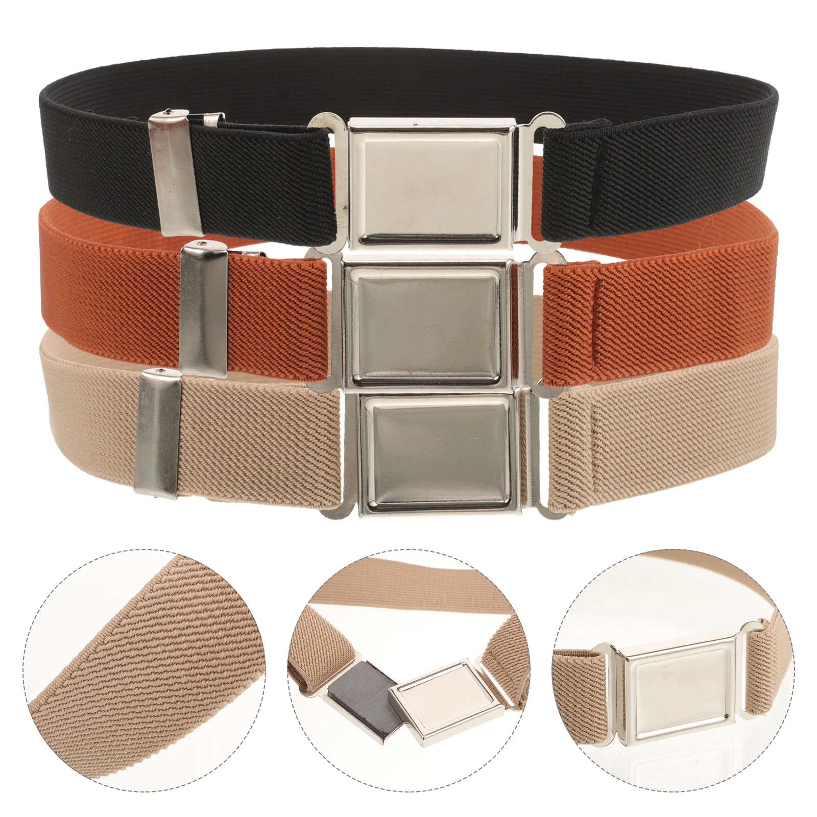 

3 Pcs Children's Belt Belts Girls Uniform Dropshipping Decorative Kids Metal Boys Waist Fashion