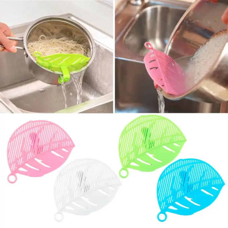 

Pasta Strainer Clip On Food Strainer Kitchen Colander, Rice Wash Tool, Durable Kitchen Gadgets