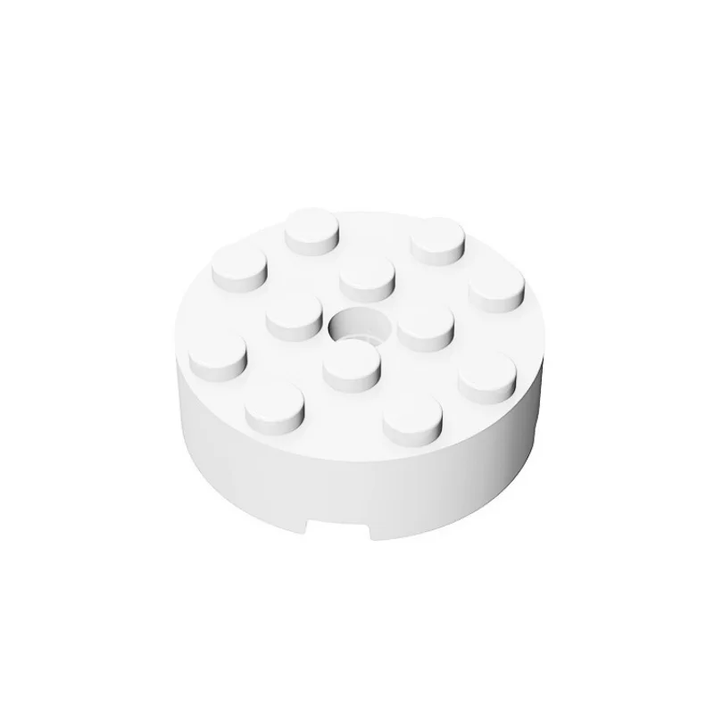 Фото MOC 87081 головоломка из мелких частиц, строительные блоки, аксессуары, 4X4, цилиндрические кирпичи с Blocos De Montar 50 г, 16 шт., игрушки «сделай сам», подарки №3