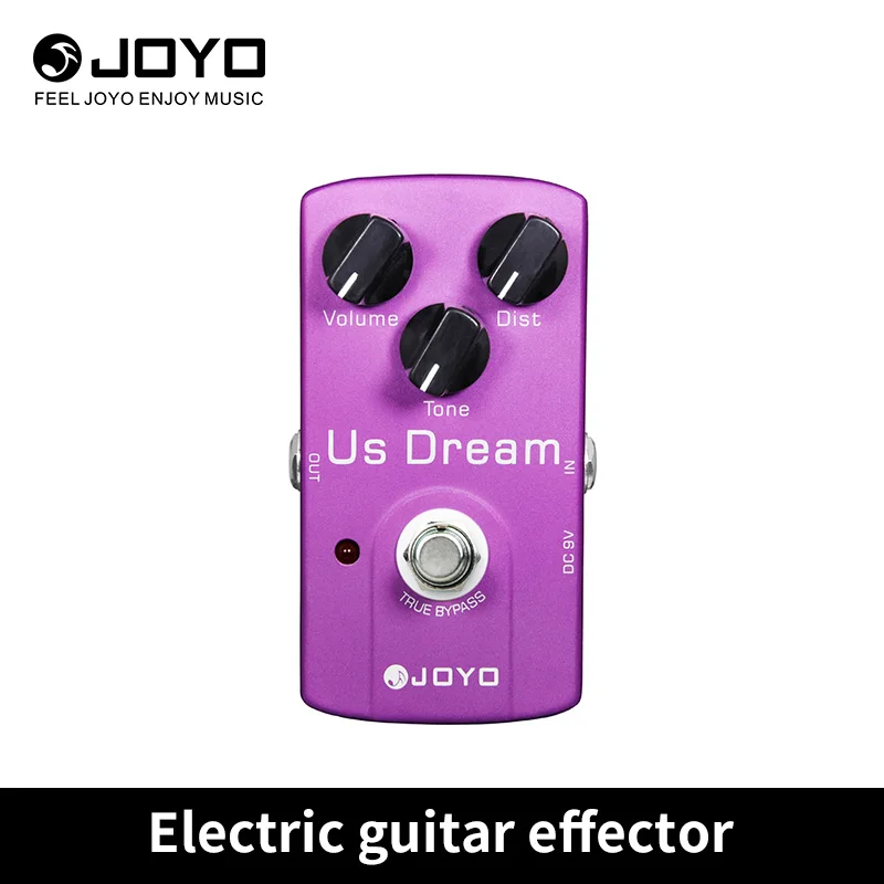 

JOYO JF-34 US DREAM, педаль искажения с высоким коэффициентом усиления, имитация управляемой трубки, педаль с одним эффектом для электрогитары, эффект True Bypass