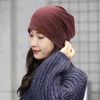 fashion bonnet hat for men and women autumn knitted color skullies beanies spring casual soft turban hats hip hop beanie r3n9