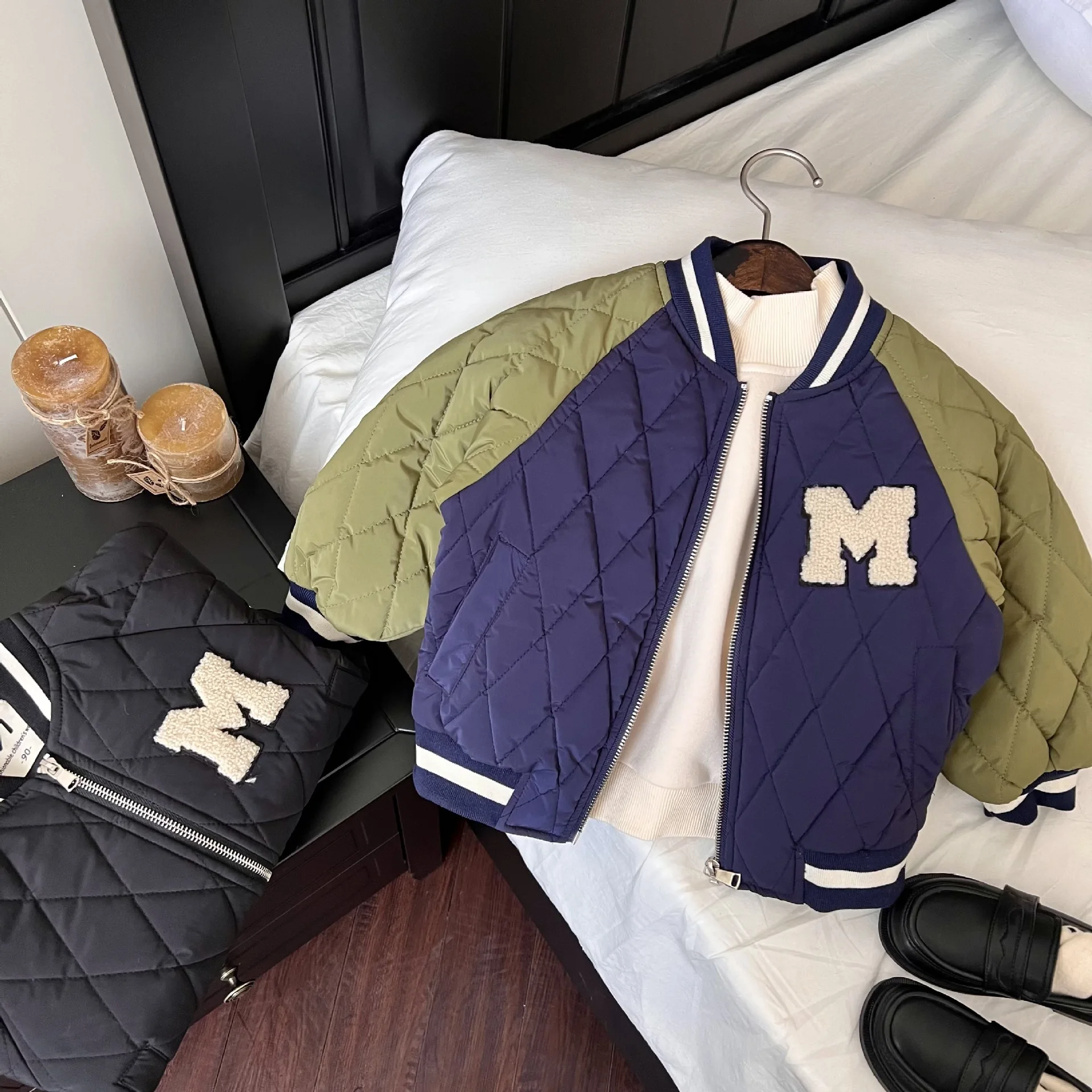 

Новинка 2022 года, зимняя куртка с наполнителем косыми глазами от частного бренда, хлопковая стеганая куртка, детское полотенце, бейсбольная ...