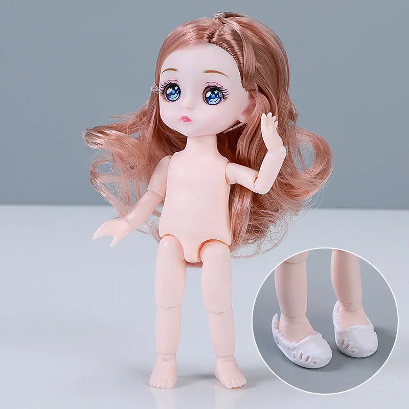 16 см милая кукла 1/8 Bjd мульти-шарнир Подвижная с комическим лицом Аниме Девушки