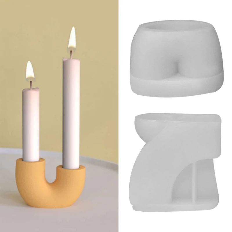 

U Shaped Silicone Candle Mould DIY Pillar Arch Taper Curly Soap Aromatherapy Mold for Home Decoration Candle Making