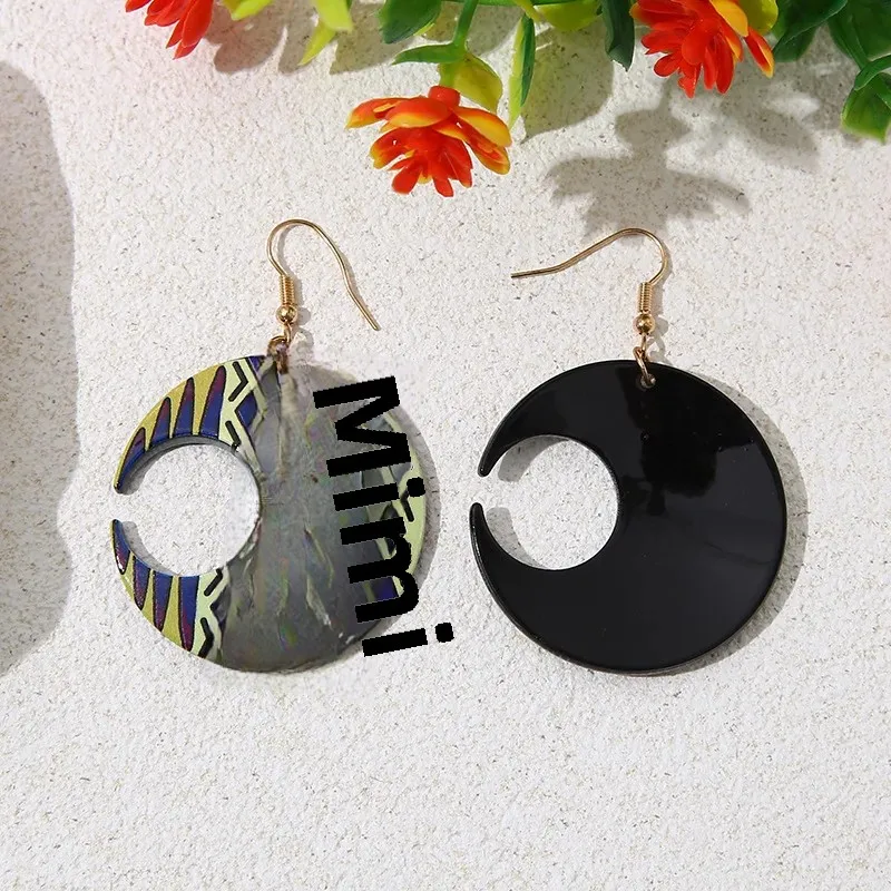 Акриловые серьги в форме сердца Новолуние 2023 модный креативный дизайн