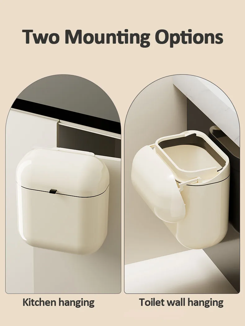 Настенное мусорное ведро для кухни 9 л/12 л