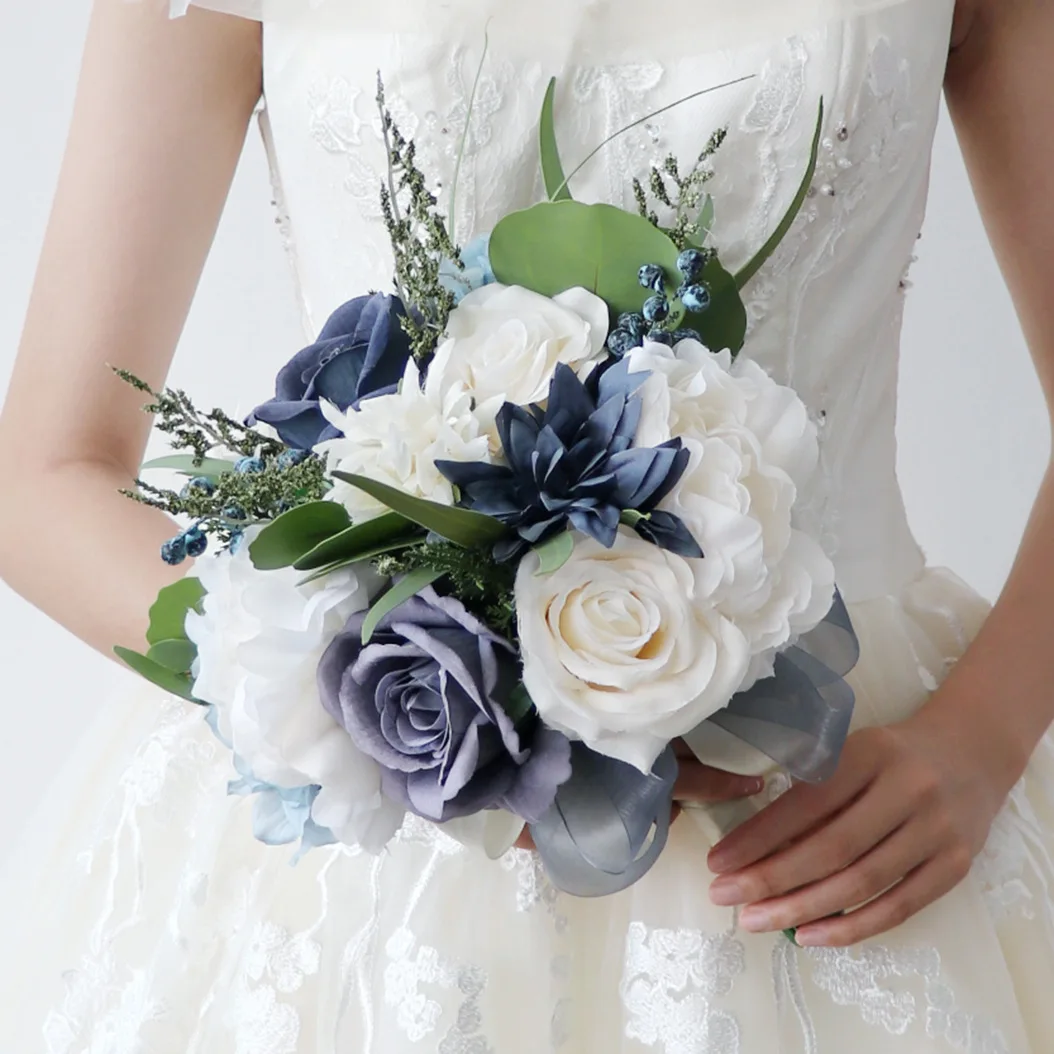 

Popodion Wedding Bouquet for Bride Bridal Bouquet Bouquet Holder Bridal Bouquet New