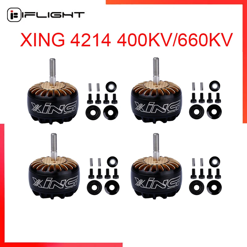 IFlight XING X4214 4214 400KV/660KV 3-6S X-CLASS FPV NextGen Motor, совместимый с iFlight iX15 X-Class racing frame for FPV kit
