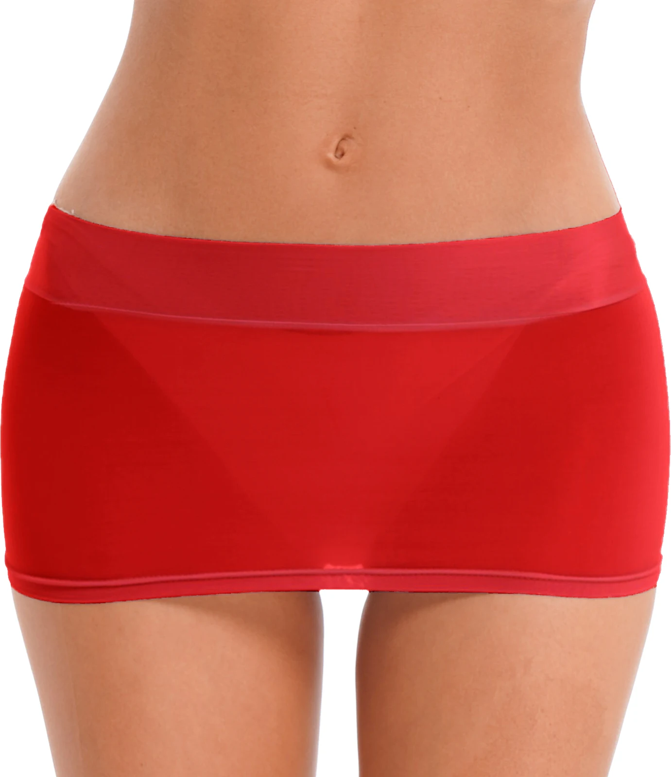 

Womens Semi See-through Low Rise Pencil Skirt Beachwear Pool Party Cover Ups Sexy Solid Color Block Miniskirt Valentine Day Gift