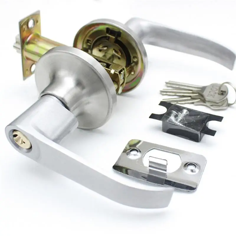 

Room Door Handle Lock High-Grade Zinc Alloy Three-Pole Spherical Kitchen Bathroom Hardware Accessories