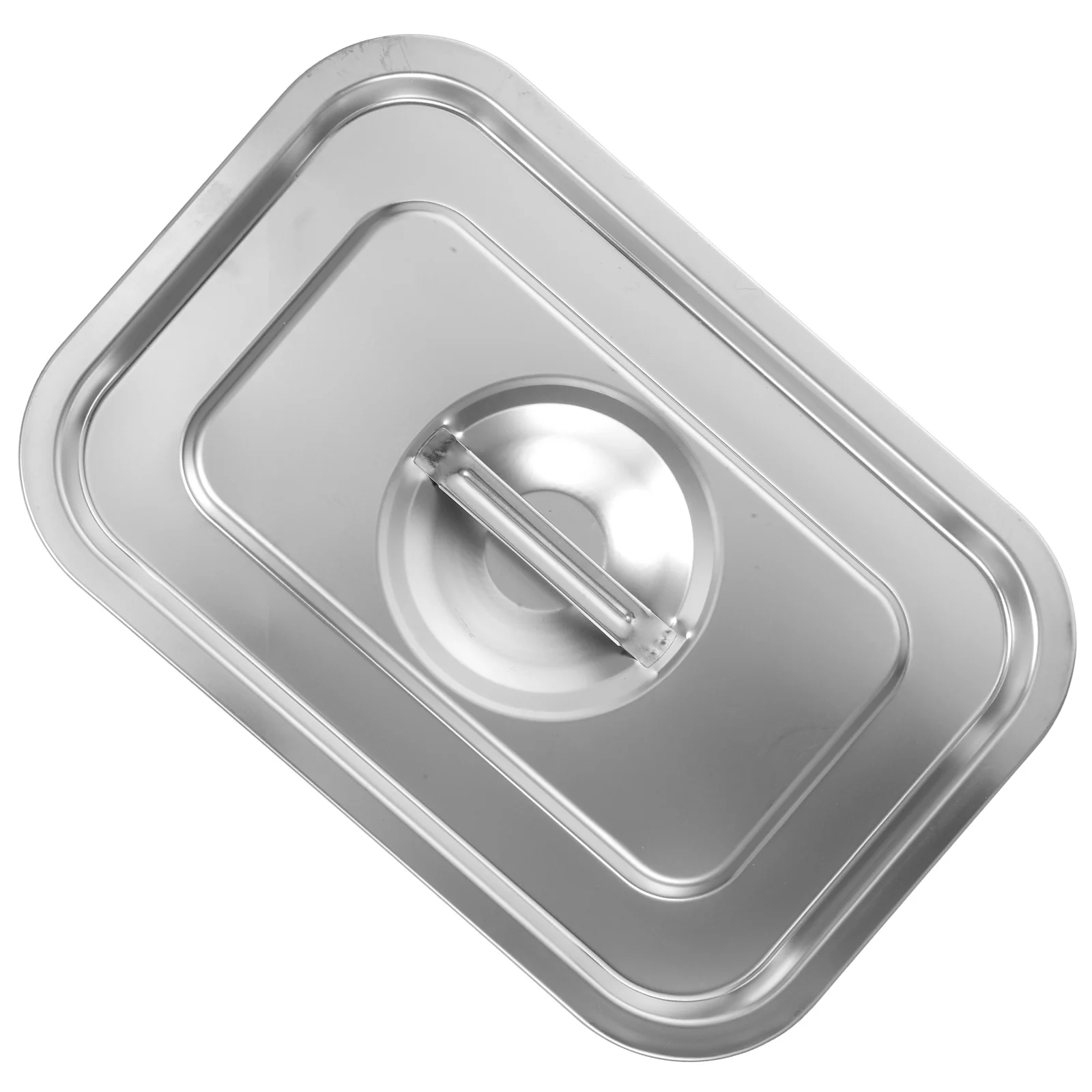 

Protection Cap Food Pan Cover Handle Catering Stainless Steel Steam Lid Rectangular Lids Hotel Serving Pot