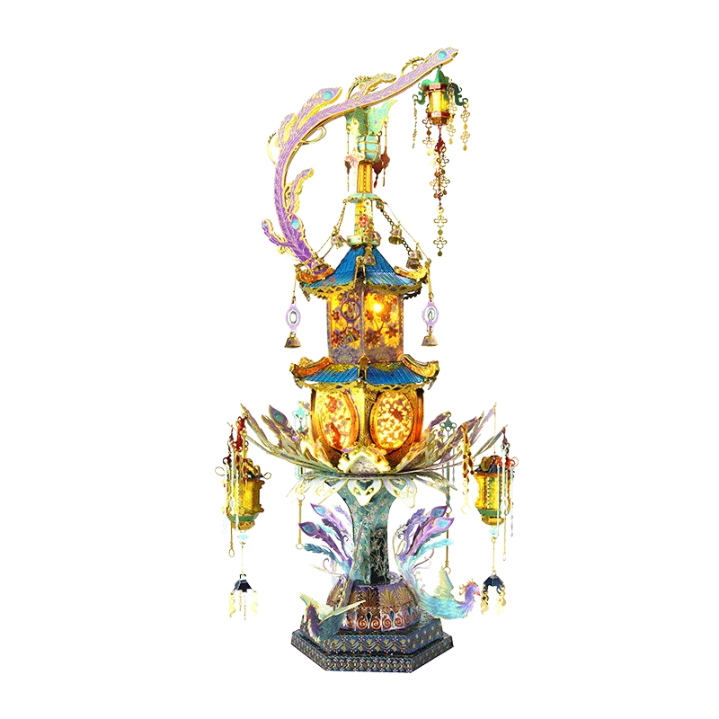 Картина Kingdom 3D металлический нано-пазл Qingluan сказочная фотография наборы DIY