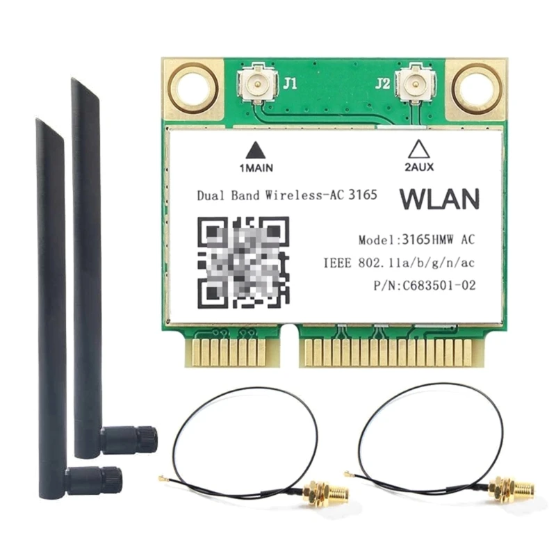 

3165HMW AC 600M Card BT4.0 WiFi Mini PCIE Adapter Dual-Band 5G Wireless