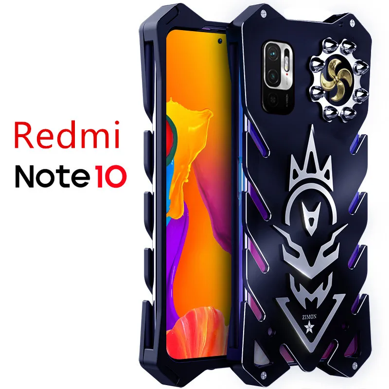 Metal Steel Machinery Series For Xiaomi Redmi Note 10 Pro Thor Heavy Duty Armor Aluminum For Xiaomi Redmi Note 10 Pro Case Cover