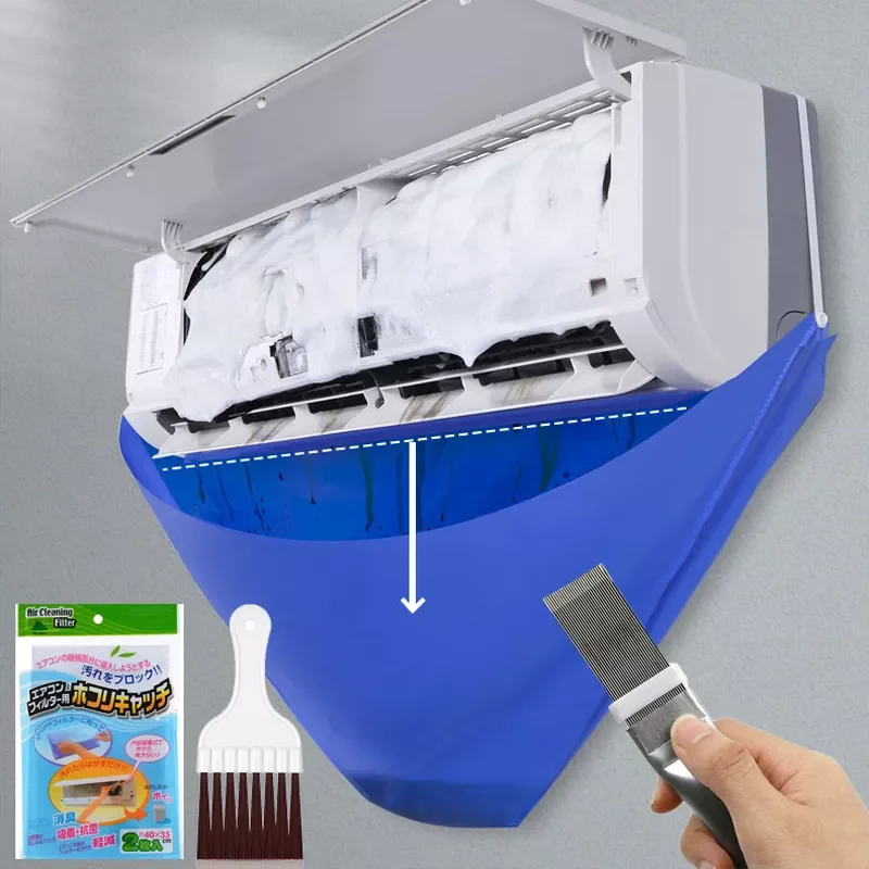 

NEW Air Conditioner Cleaning Cover Brushes Filter Net Waterproof Air Conditioner Cleaning Dust Protection Cleaning Cover Bag Too
