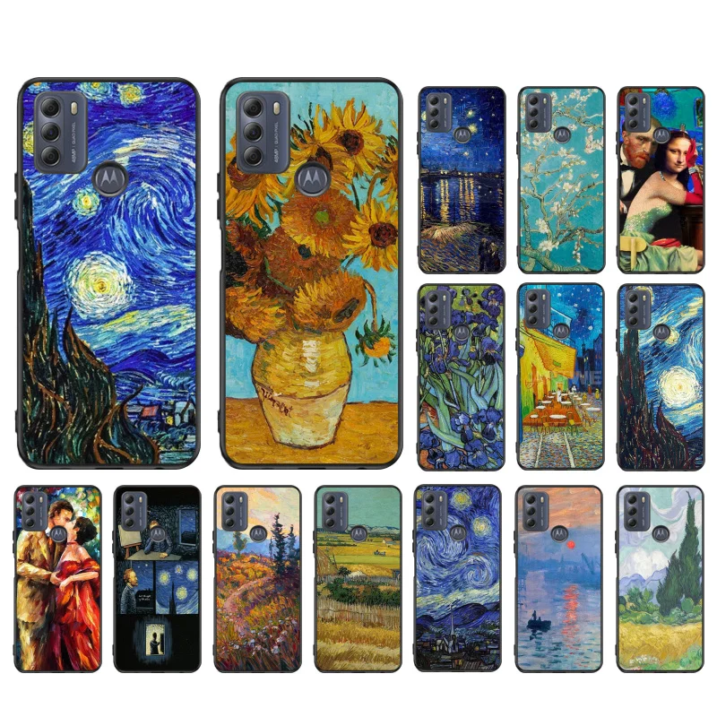 

Vincent Van Gogh StarNight Case for Moto E22i E22 E32 E40 E20 Edge X30 20 Lite 20Pro 30 Neo Ultra Fusion E7Power E7 E6 Plus