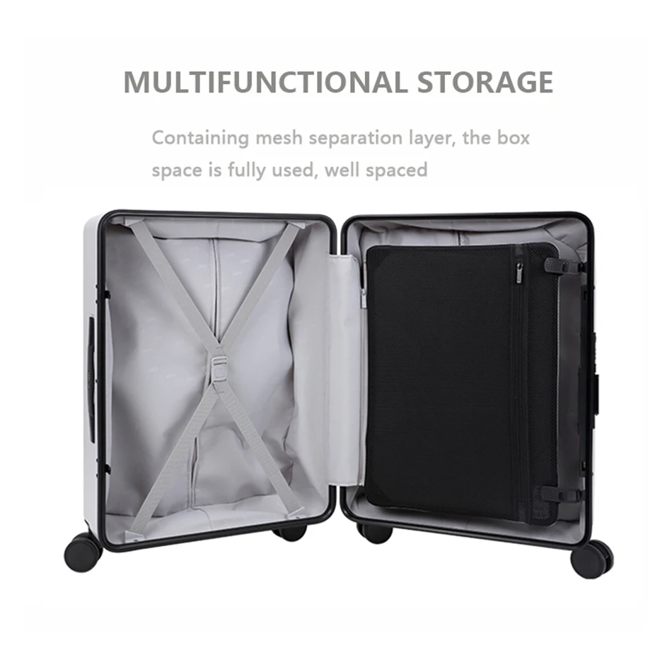 Minimalist style personality Suitcase Aluminum frame female pull bar box small boarding box universal wheel men 20, 24