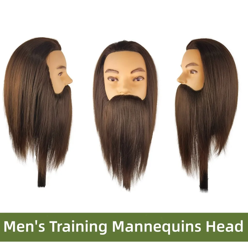 

50CM Heat Resistance Fiber Training Head Mannequins Head For Makeup Hair braiding Practice Salon Head Hairdresser Styling Tool