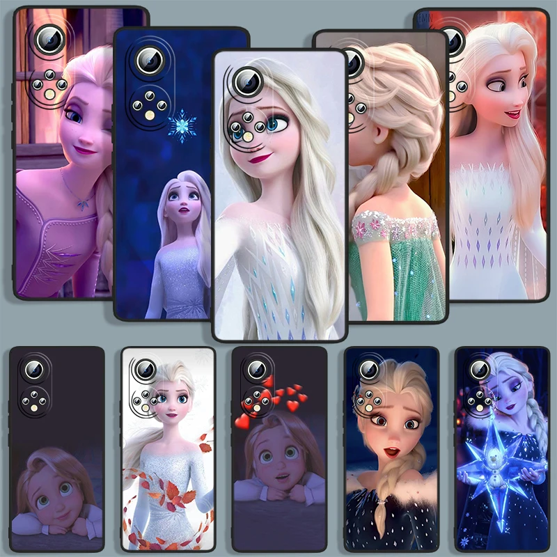 

Nice looking Frozen Phone Case For Huawei Honor 7A 7C 7S 8 8A 8C 8X 9 9A 9C 9X 9S Pro Prime MAX Lite Black Iuxury Silicone Funda