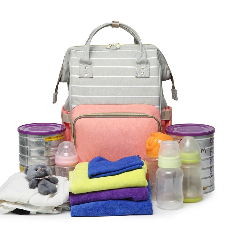 

Large Capacity Mommy Bag Lightweight Travel Backpack Waterproof Anti-dirty Storage Bag Fashion Handbags For Women pañalera