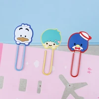 anime sanrio paper clips kawaii hello kittys mymelody kuromi accessories cute beauty student bookmarks stationery supplies gift