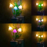 mushroom lamp novelty night light fungus luminaria lamp led 3 colorful led night lights us plug