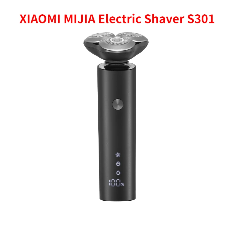 

New XIAOMI MIJIA Men's Electric Shaver S301 Beard Trimmer Machine Shaving Portable Flex Razor IPX7 Washable Trimer Ceramic Blade