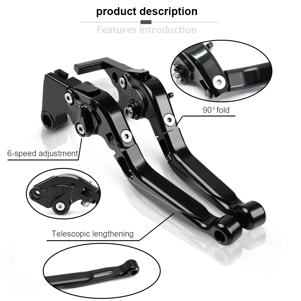 

For Motorcycle Royal Enfield Himalayan Accessorie 400 Brakes Clutch Lever Adjustable Motor Brake Levers Handle Grips