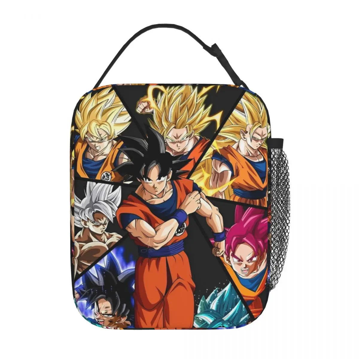 Фото Dragon Ball Z DBZ Goku Изолированная сумка для обеда Термосумка   Контейнер для еды в стиле аниме, большая сумка для обеда, сумки для хранения еды, колледж №1