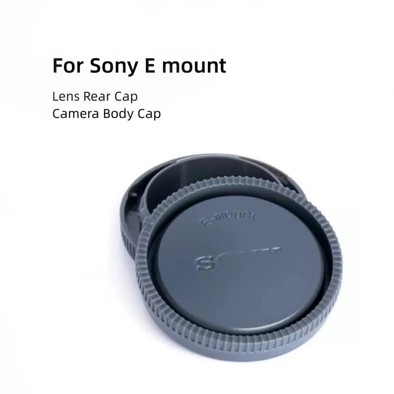 

Rear Lens Cover+Body Cap Anti-dust Protection ABS Plastic Grey sony E mount a5100 A6000 a6300 a6500 NEXC3 5 5N 6 7 A7 A7II A7s