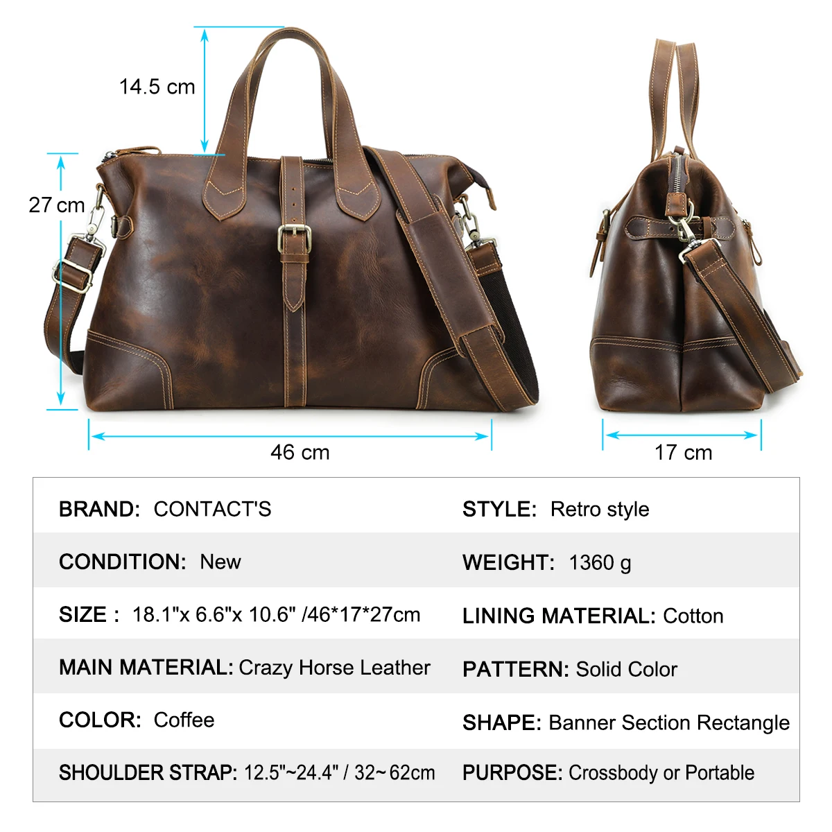 Рисунок 2 - Мужская Дорожная сумка из кожи