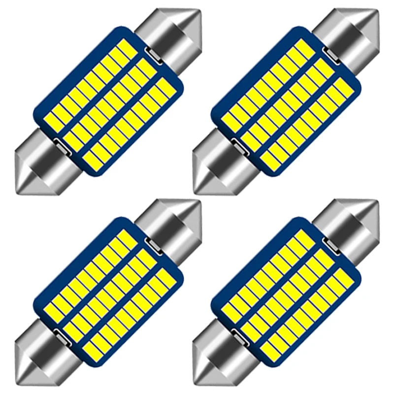 1/10 шт., C5W Festoon светодиодный Bulb, 31 мм, 36 мм, 39 мм, 41 мм, Dome светильник 12 В, 7000K, белые автомобильные лампы для чтения карт, номерного знака багажника