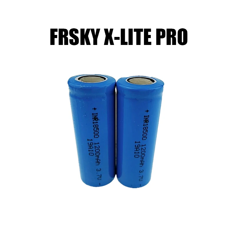 

2pcs/lot ICR INR 18500/18650 Li-ion Rechargable Battery 3.7V 1200/2200 mAh with free charger for Frsky X-Lite Pro