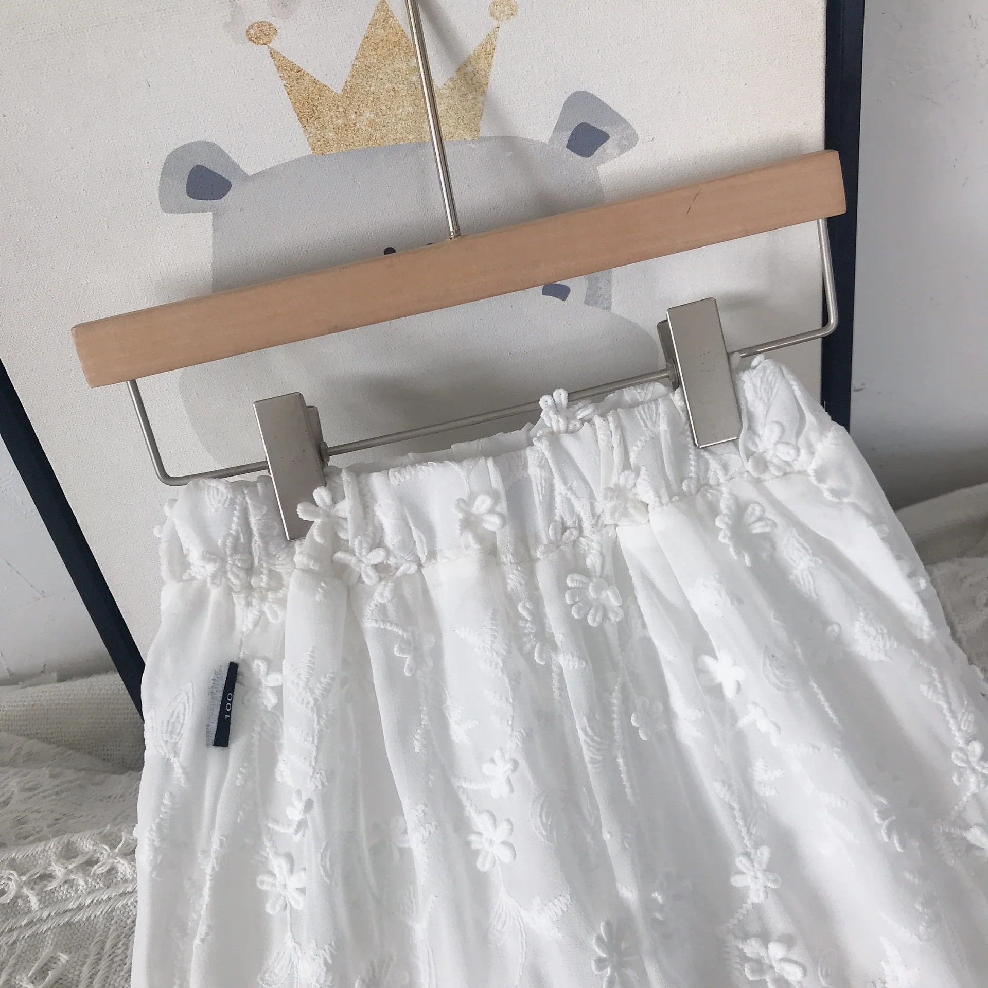 Criscky 2PCS Baby Girls Clothing Sets Summer Sleeveless Kids Girls Clothes Lace Shirts+Pants Outfits Children Casual Suits