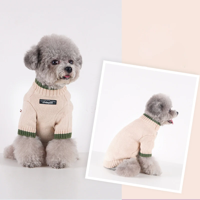 

Dog Winter Clothes Puppy Clothes 2022 Rabbit Fleece Core Spun Yarn Soft Clothes for Dog Hooded Shirt Small Dog Clothes Coats Dog