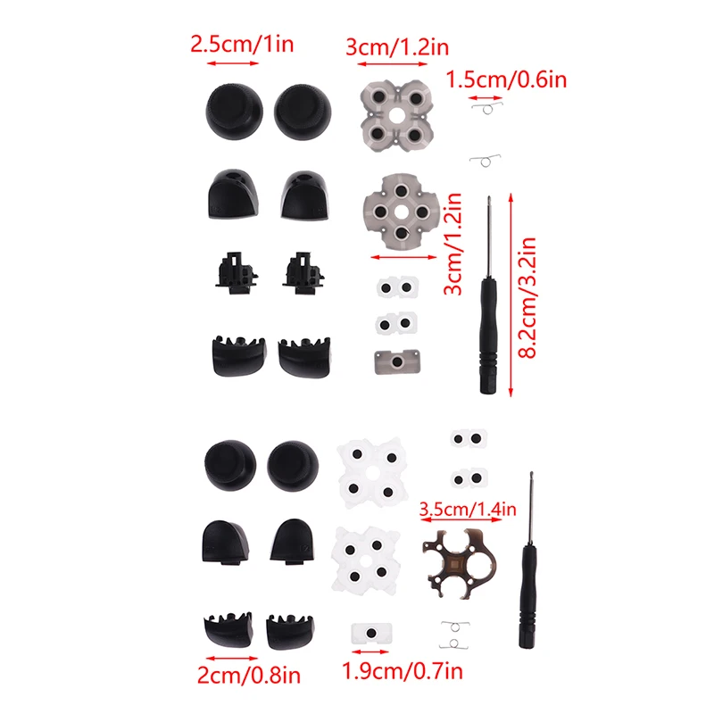 L1 R1 L2 R2 Trigger Buttons Analog Stick Conductive Rubber For PS5 Controller Gamepad V1 V2 Repair Parts images - 6