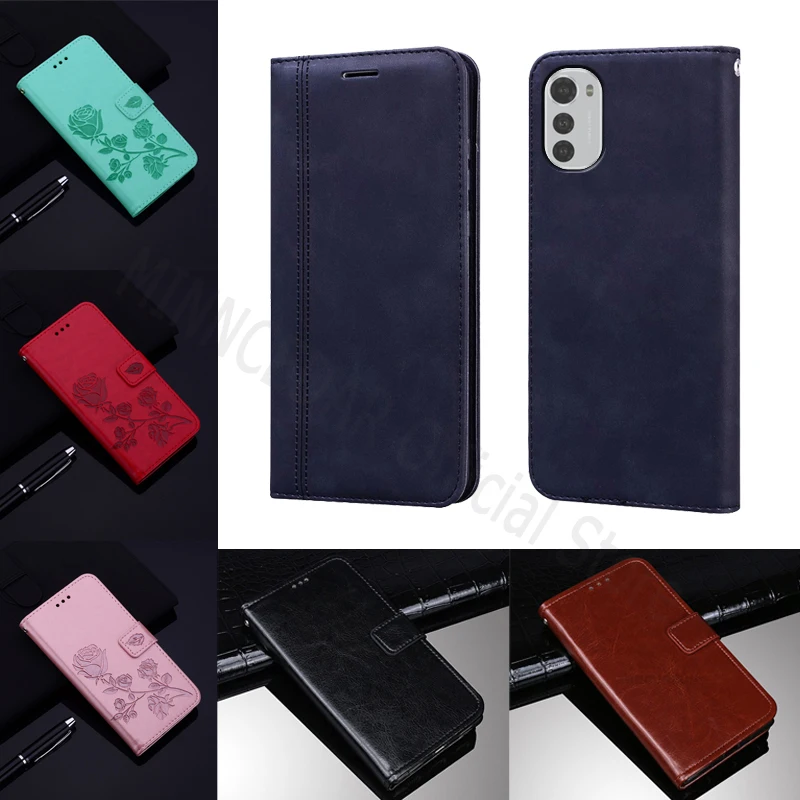 

Flip Cover For For Motorola Moto E32 Case Leather Wallet Magnetic Card Phone Protector Shell Book On Motorola Moto E 32 Case Bag