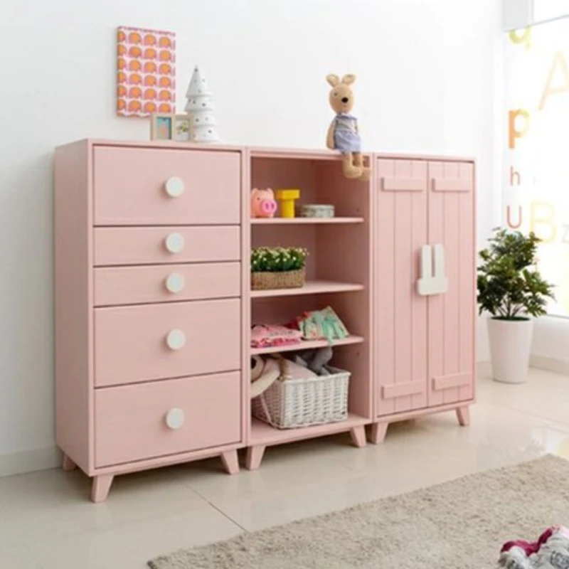 Настенные шкафы милые розовые вешалки органайзер для хранения спальни мебель
