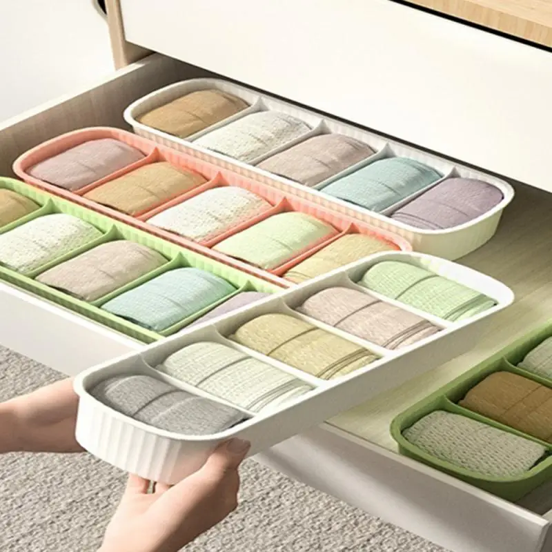 

Multifunctional Household Storage Artifact Multi-layer Stacking Compartment Storage Box Safe Odorless Socks Storage Box