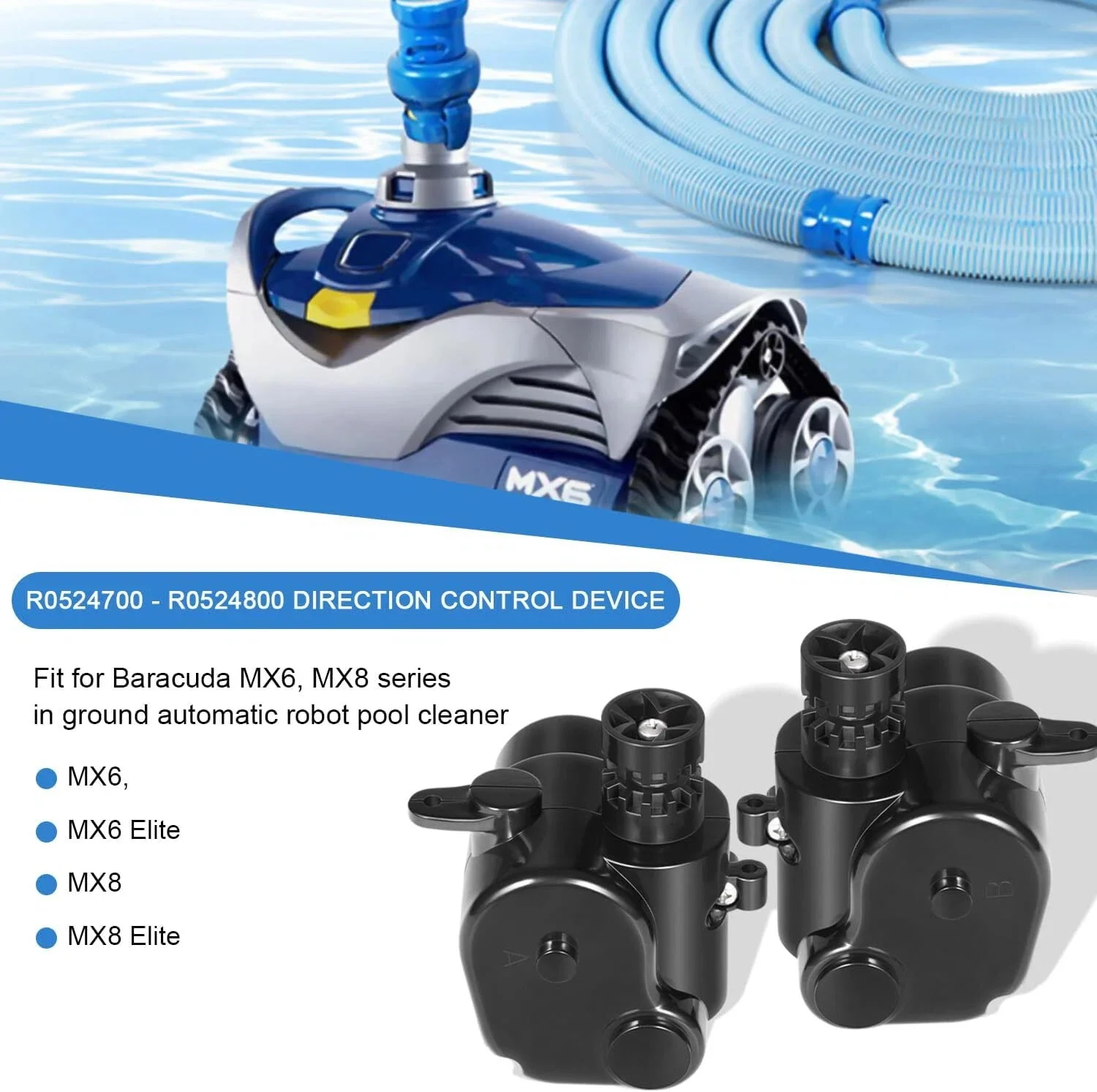 Фото 2 шт. R0524700 и R0524800 боковое устройство управления A&B для Zodiac Baracuda MX8 Elite Cleaner в земле автоматический робот-пылесос для бассейна №3