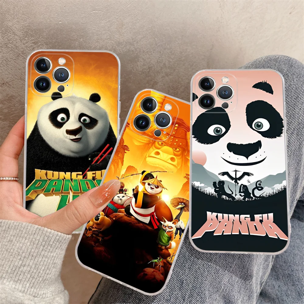 Чехол для телефона Kungs F-Fu Cool Pandas мягкий силиконовый чехол Iphone 16 15 14 13 12 11 Pro Mini XS MAX