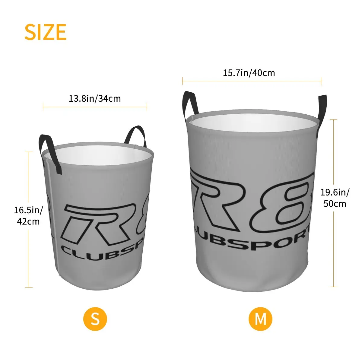 Круглая корзина для хранения R8 Clubsport водонепроницаемая одежды