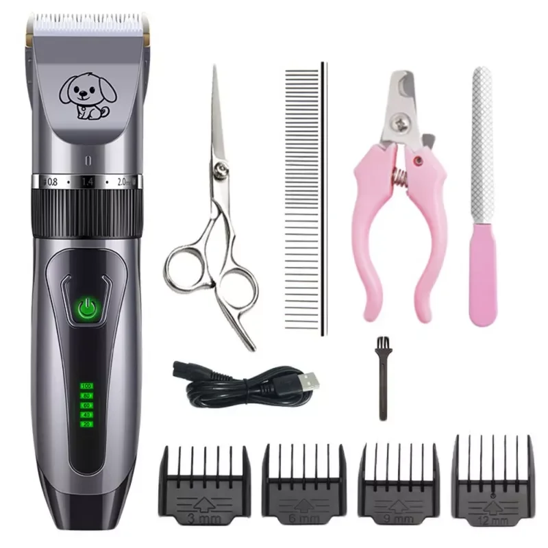 

Pet Dog Clipper Hair Clippers Grooming Cat Dog Haircut Trimmer Shaver Set Pets USB Rechargeable Hair Clippers Pet Supply