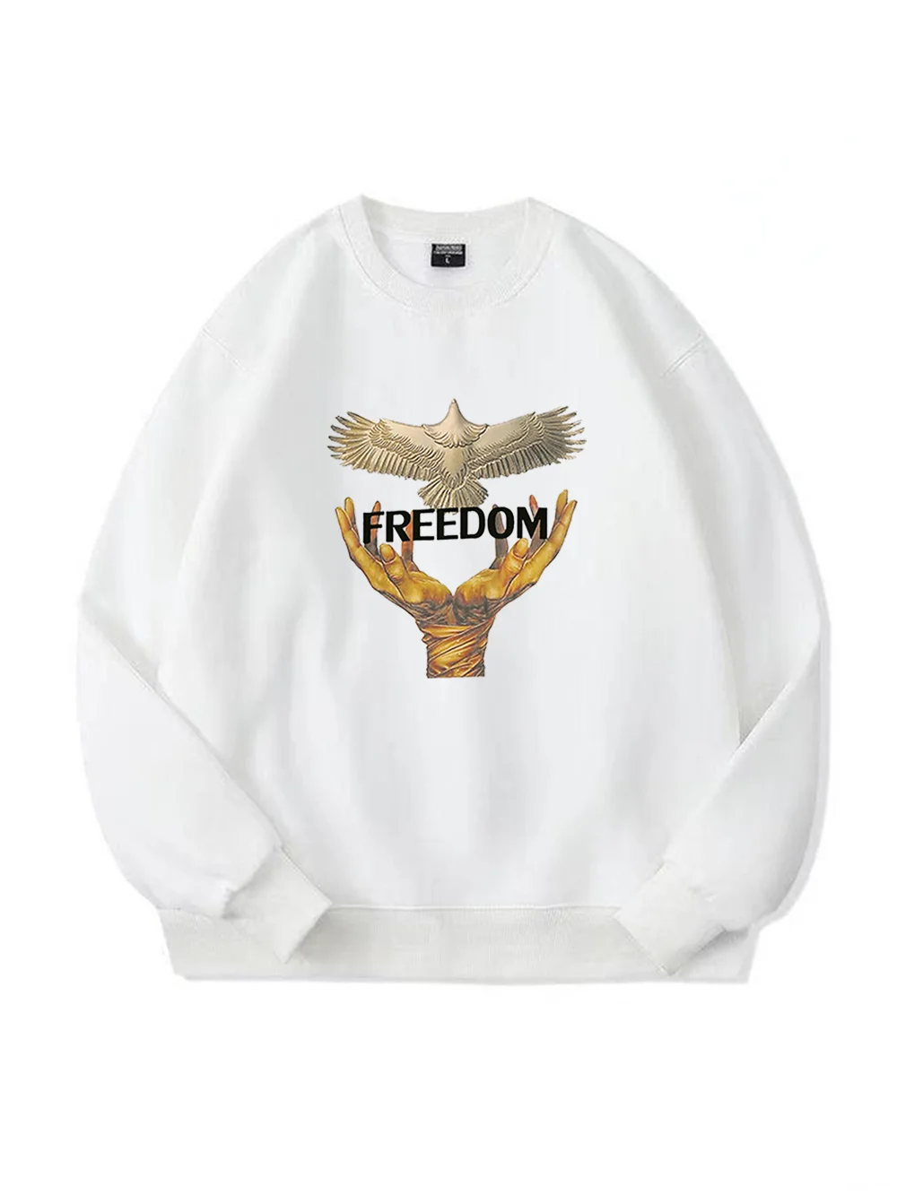 Y2k Толстовка большого размера унисекс готический панк пуловер с длинным рукавом