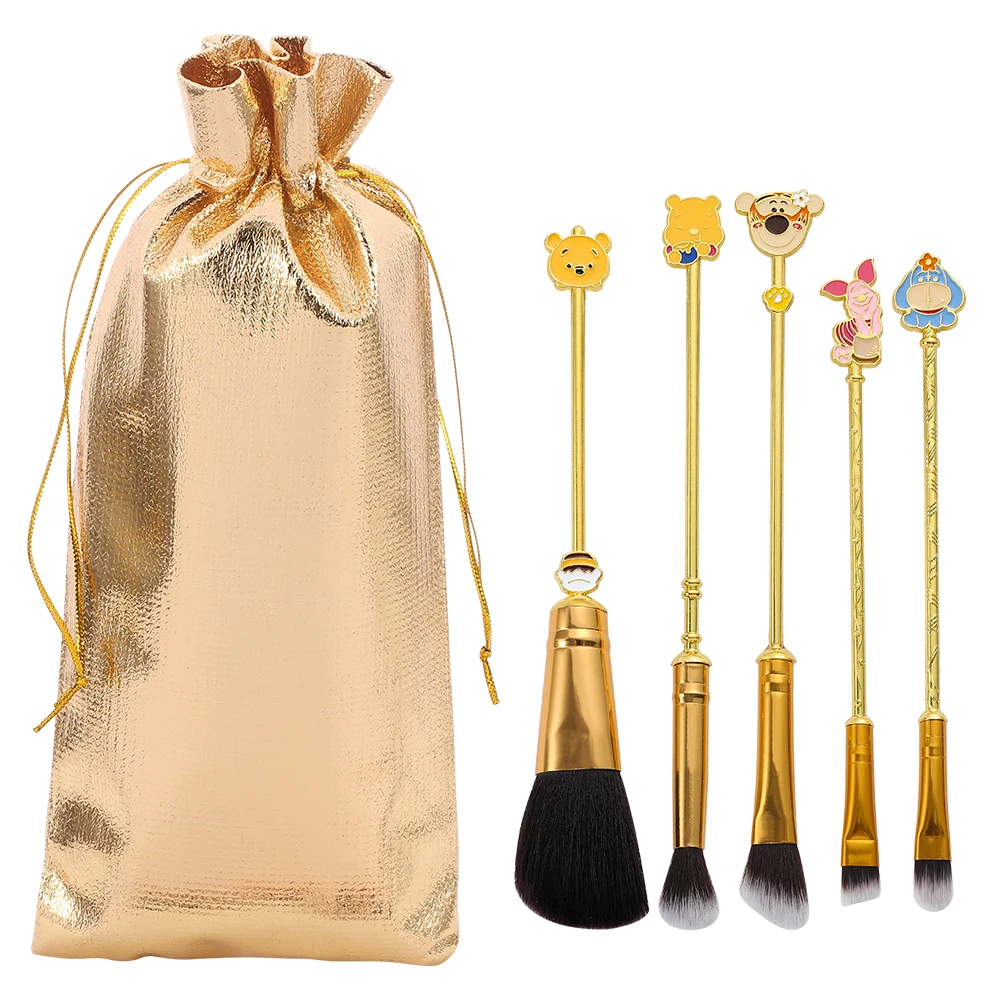 

5Pcs Disney Classic Anime Cartoon Figure Makeup Brush Set Pooh Bear Piglet Concealer Eye Shadow Cosmetic Brush Beauty Tools
