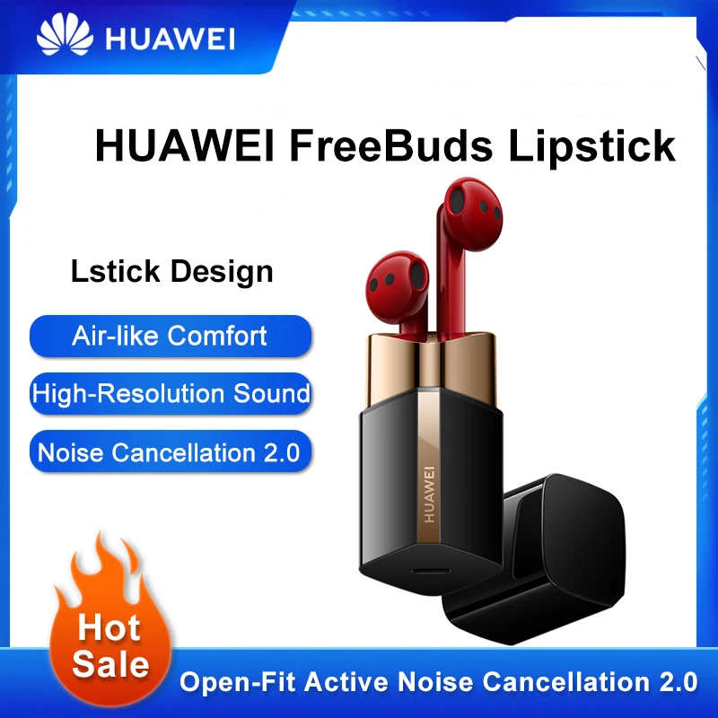 

Оригинальные беспроводные Bluetooth-наушники HUAWEI FreeBuds в стиле помады, наушники с микрофоном и шумоподавлением