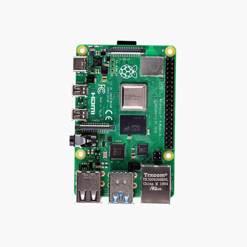 Официальный Raspberry Pi 4 Model B Комплект платы ОЗУ 2 ГБ 8 Гб быстрее чем 3B + (чехол